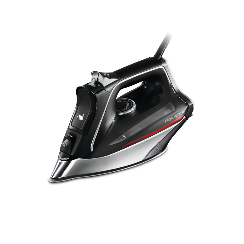 Rowenta DW8210 Fer à repasser à sec ou à vapeur Semelle Laser HD Microsteam 400 2800 W Noir, Rouge