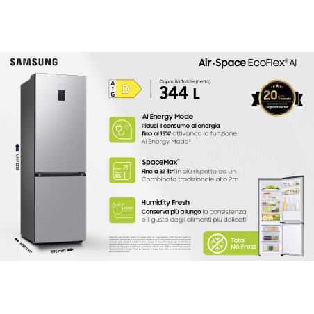 Samsung RB34C670DSA Vrijstaand Grafiet, Metallic