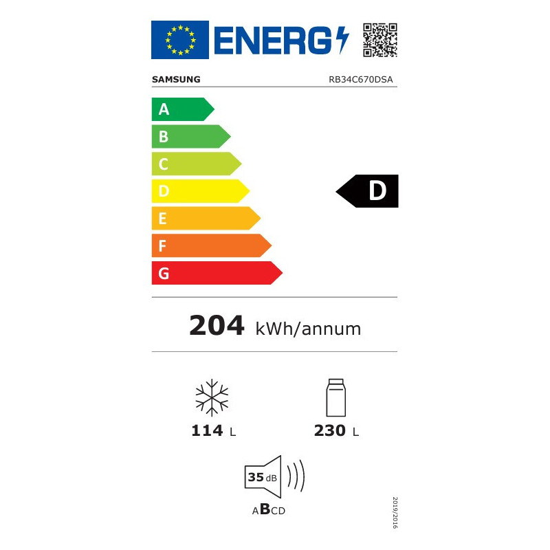 Samsung RB34C670DSA Pose libre Graphite, Métallique