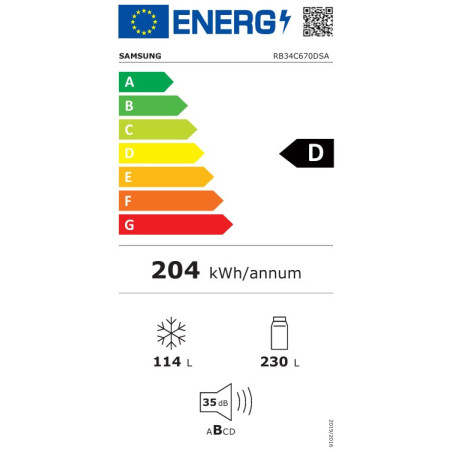 Samsung RB34C670DSA Pose libre Graphite, Métallique