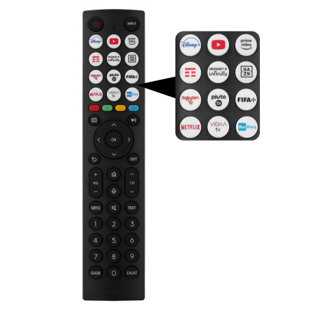 Hisense 65A6K 165,1 cm (65") 4K Ultra HD Smart TV Wifi Zwart 300 cd/m²
