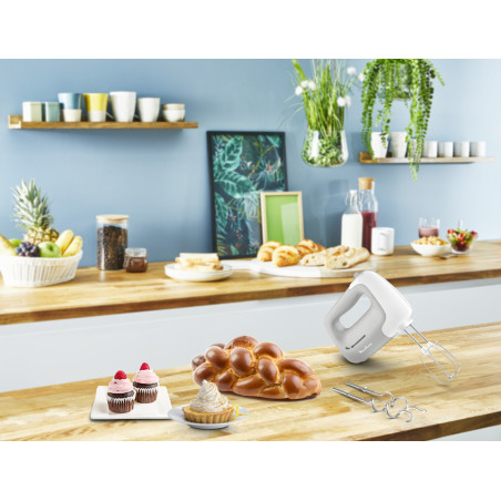 Moulinex PowerMix HM450B Batteur à main 450 W Gris, Blanc