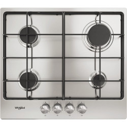 Whirlpool TGML 650 IX Roestvrijstaal Ingebouwd 58 cm Gaskookplaat 4 zone(s)