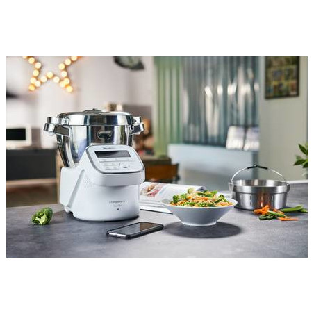 Moulinex YY4525FG kokende keukenmachine 1550 W 3 l Grijs, Wit