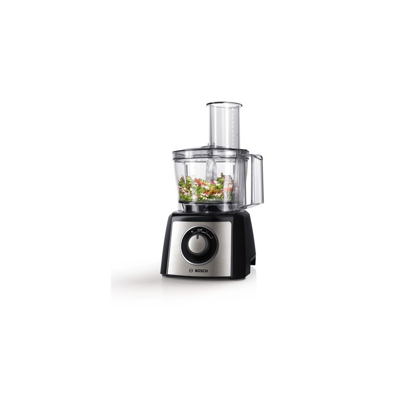Bosch MCM3401M robot de cuisine 800 W 2,3 L Noir, Acier inoxydable