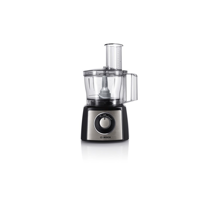 Bosch MCM3401M robot de cuisine 800 W 2,3 L Noir, Acier inoxydable