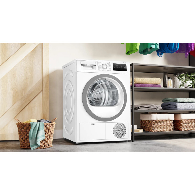Bosch Serie 4 WTH8520LFG wasdroger Vrijstaand Voorbelading 8 kg Wit