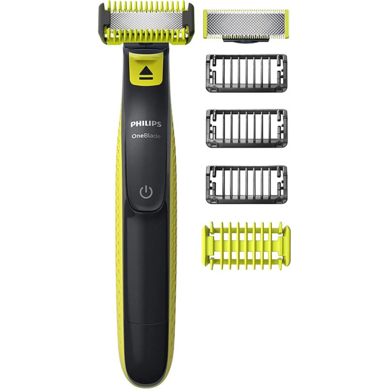 Philips Norelco OneBlade QP2824/10 scheerapparaat Scheerapparaat met scheerblad Trimmer Grijs, Limoen
