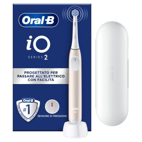 Oral-B iO2 Volwassene Vibrerende tandenborstel Roze, Wit