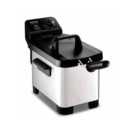 Tefal Easy Pro FR331 Enkel Vrijstaand Frituurpan Zwart, Roestvrijstaal
