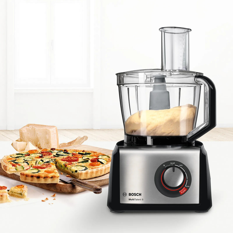 Bosch MC812M865 robot de cuisine 1250 W 3,9 L Noir, Acier inoxydable