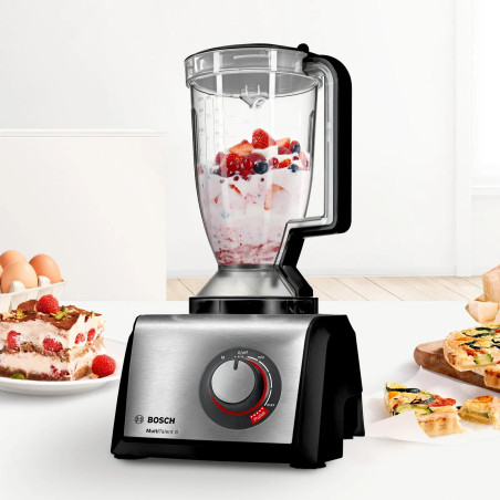 Bosch MC812M865 robot de cuisine 1250 W 3,9 L Noir, Acier inoxydable