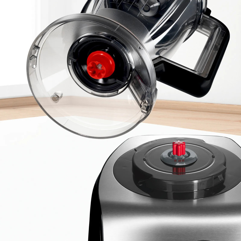 Bosch MC812M865 robot de cuisine 1250 W 3,9 L Noir, Acier inoxydable