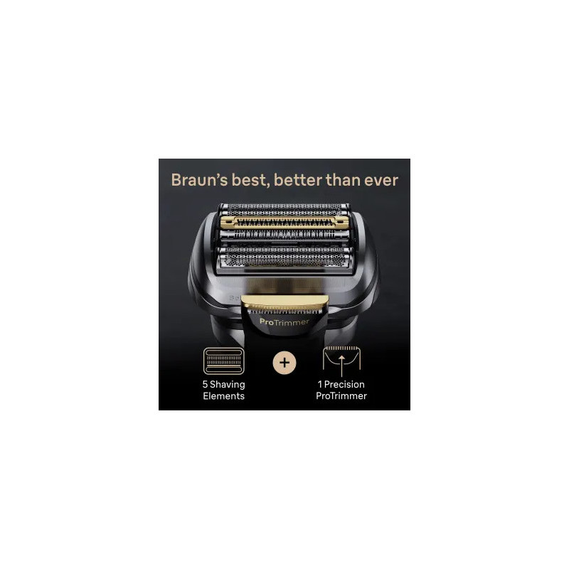 Braun Series 9 Pro+ 9565cc Wet & Dry Rasoir à grille Tondeuse Métallique