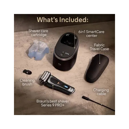 Braun Series 9 Pro+ 9565cc Wet & Dry Rasoir à grille Tondeuse Métallique