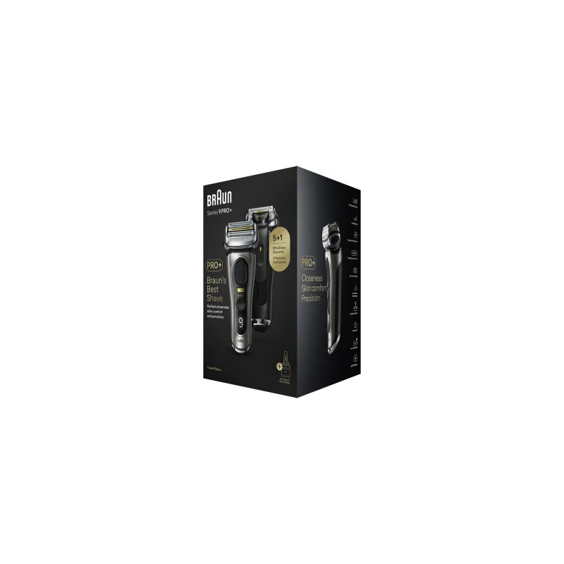 Braun Series 9 Pro+ 9565cc Wet & Dry Rasoir à grille Tondeuse Métallique