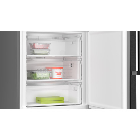Bosch Serie 4 KGN49OXBT réfrigérateur-congélateur Pose libre Noir