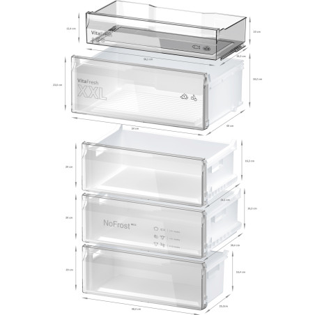 Bosch Serie 4 KGN49OXBT réfrigérateur-congélateur Pose libre Noir