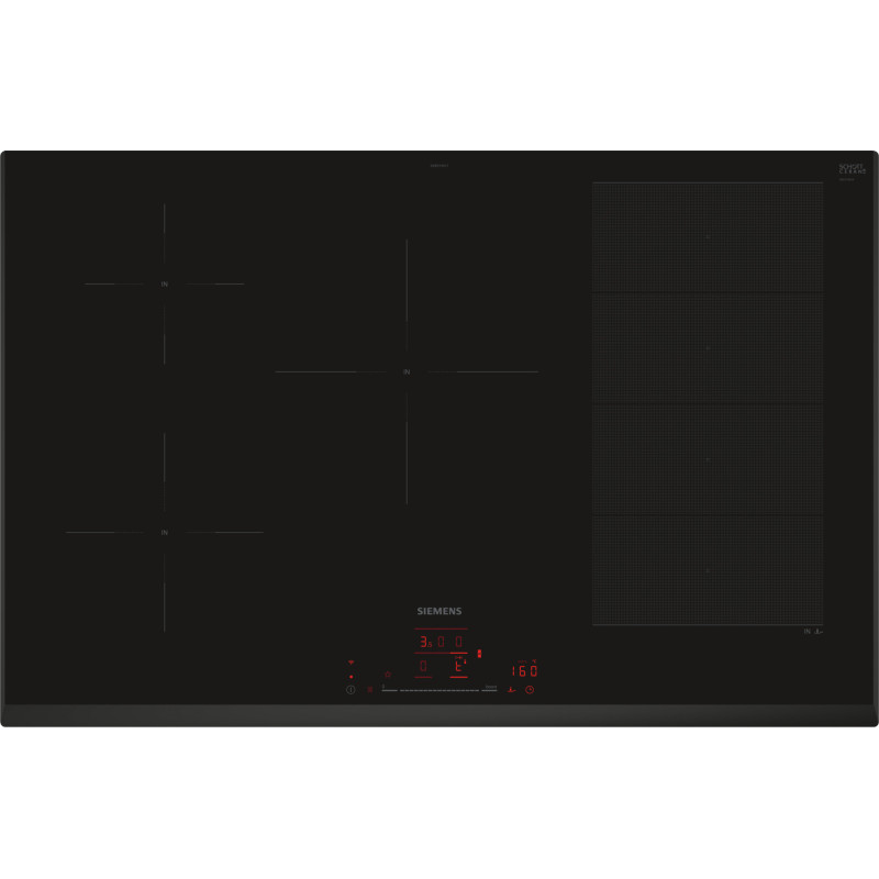 Siemens iQ700 EX851HVC1E kookplaat Zwart Ingebouwd 80 cm Inductiekookplaat zones 5 zone(s)