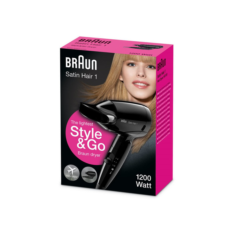Braun HD130 haardroger 1200 W Zwart