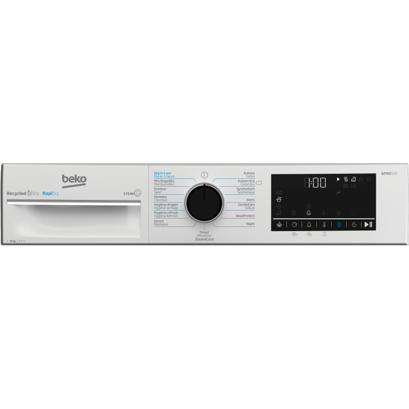 Beko B5T68247C0 sèche-linge Pose libre Charge avant 8 kg Blanc