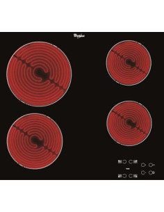 Whirlpool AKT 8090 NE kookplaat Zwart Ingebouwd Keramisch 4 zone(s)