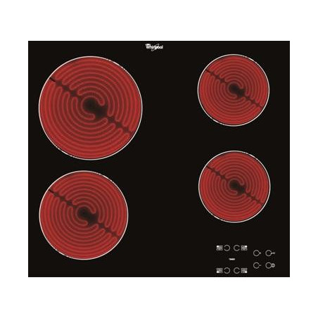 Whirlpool AKT 8090 NE kookplaat Zwart Ingebouwd Keramisch 4 zone(s)
