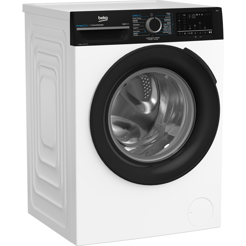 Beko b300 BM3WFU41041B machine à laver Charge avant 10 kg 1400 tr/min Noir, Blanc
