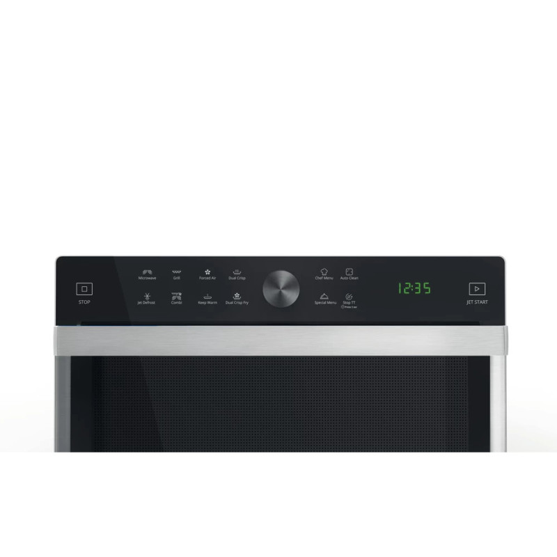 Whirlpool MWSC 833 SX Noir, Acier inoxydable Micro-onde combiné Comptoir 33 L 900 W