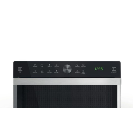 Whirlpool MWSC 833 SX Noir, Acier inoxydable Micro-onde combiné Comptoir 33 L 900 W