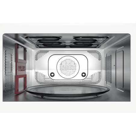 Whirlpool MWSC 833 SX Noir, Acier inoxydable Micro-onde combiné Comptoir 33 L 900 W