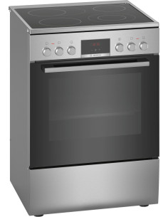 Bosch Serie 4 HKR39C250 four et cuisinière Céramique Noir, Gris A