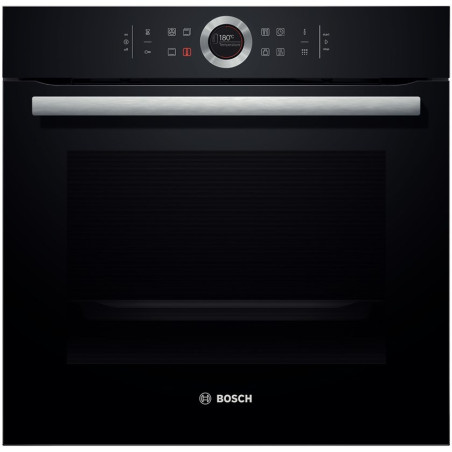 Four Bosch Série 8 HBG7241B1 - Four Multifonction 71L Noir Avec Écran Tactile, Chauffage 4D Et Fonction AirFry
