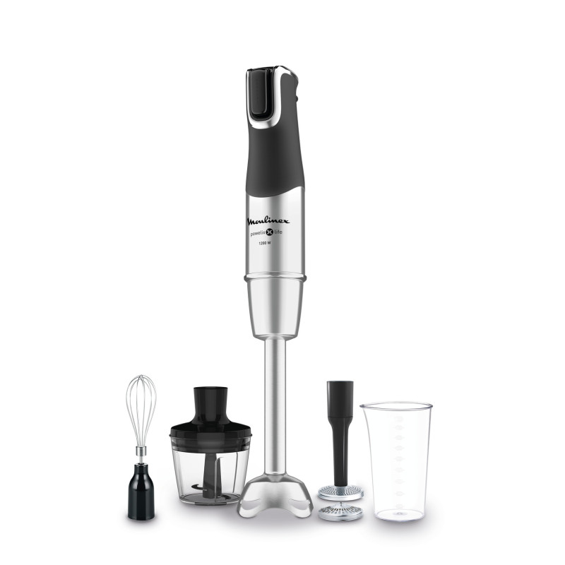 Moulinex DD95HD 0,8 l Staafmixer 1200 W Zwart, Roestvrijstaal