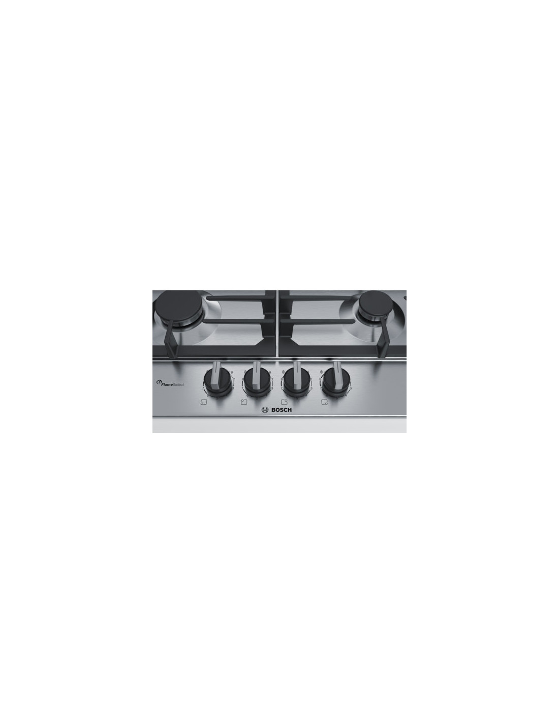 Plaque de cuisson gaz Bosch série 6 PCR9A5B90 5 zones 90 cm acier  inoxydable
