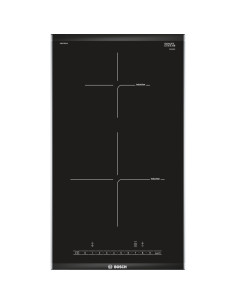 Bosch PIB375FB1E plaque Noir, Acier inoxydable Intégré (placement) Plaque avec zone à induction 2 zone(s)