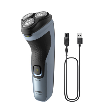 Philips X3063/00 scheerapparaat Roterend scheerapparaat Trimmer Zwart, Blauw