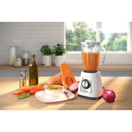 Moulinex LM430 1,75 L Mélangeur de table 800 W Blanc