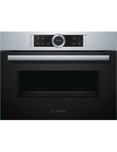 Bosch Serie 8 CFA634GS1 micro-onde Intégré (placement) 36 L 900 W Noir, Acier inoxydable