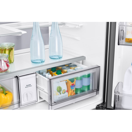 Samsung Series 9 Réfrigérateur Bespoke AI - Multi-portes- Double fabrique de glace auto - 654L - RM90F67CECEF- Classe E