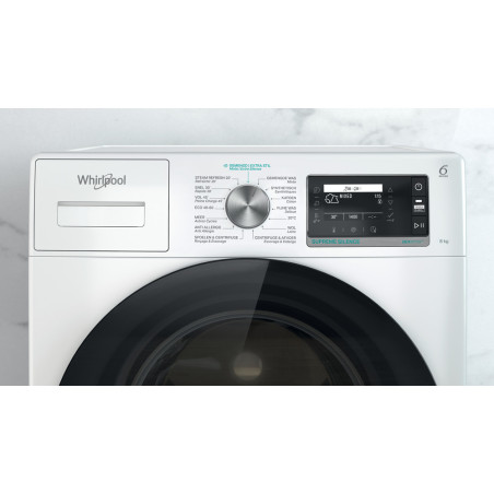 Whirlpool W6 W845WB BE machine à laver Charge avant 8 kg 1351 tr/min Blanc