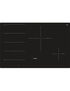 Bosch PXE801DC1E plaque Noir Intégré (placement) Plaque avec zone à induction 4 zone(s)