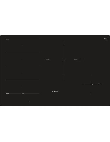 Bosch PXE801DC1E plaque Noir Intégré (placement) Plaque avec zone à induction 4 zone(s)