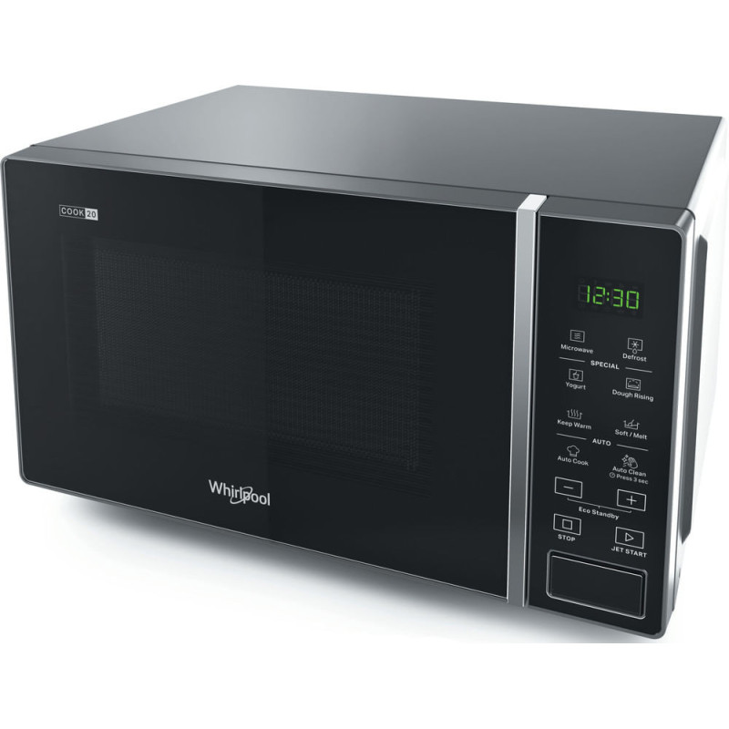 Whirlpool MWP 201 SB Zwart, Zilver Solo-magnetron Aanrecht 20 l 700 W