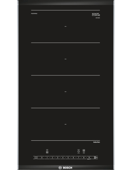 Bosch Serie 6 PXX375FB1E plaque Noir Intégré (placement) Plaque avec zone à induction 2 zone(s)