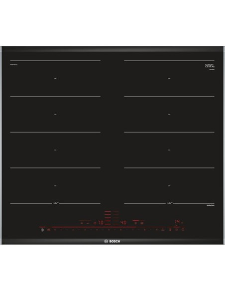 Bosch PXX675DC1E kookplaat Zwart, Roestvrijstaal Ingebouwd Inductiekookplaat zones 4 zone(s)