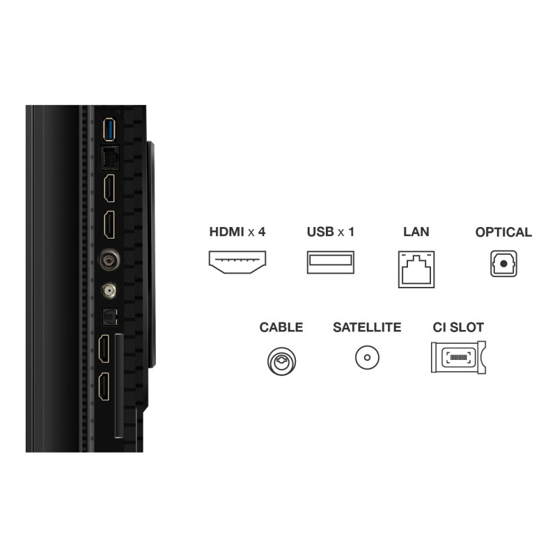 TCL P8K 55P8K TV 139,7 cm (55") 4K Ultra HD Smart TV Wifi Métallique 350 cd/m²