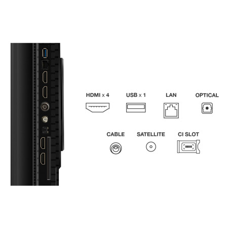 TCL P8K 55P8K TV 139,7 cm (55") 4K Ultra HD Smart TV Wifi Métallique 350 cd/m²