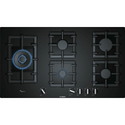 Bosch Serie 6 PPS9A6B90 kookplaat Zwart Ingebouwd 90 cm Gaskookplaat 5 zone(s)