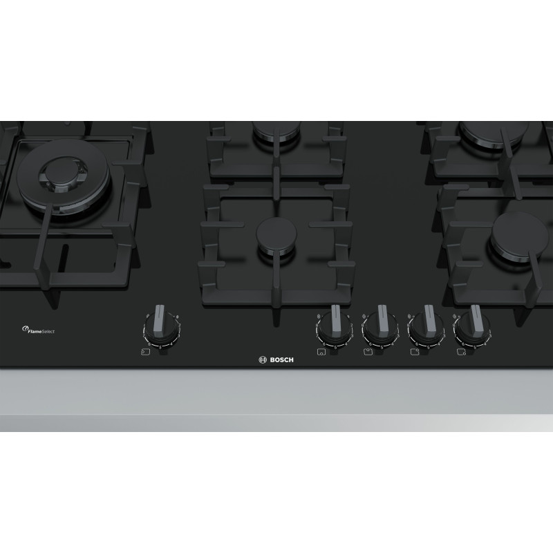 Bosch Serie 6 PPS9A6B90 kookplaat Zwart Ingebouwd 90 cm Gaskookplaat 5 zone(s)